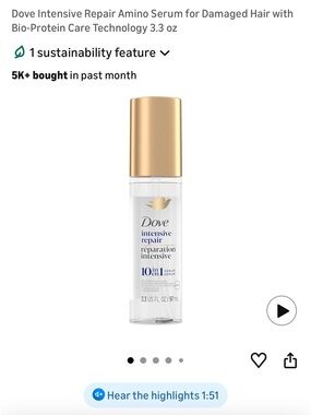 Dove Intensive Repair Serum
